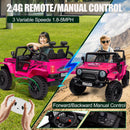 24V Electric 2-Seater Ride-On Car for Kids with Remote Control, 4X4 Motor, 3 Speeds