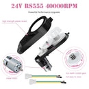 24V High-Performance Motor Gearbox Set for Ride-On Toys - 2 Pack, 40000RPM