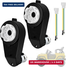 Set of 2 High Torque 12V DC Motors with 40000RPM Gearbox for Children's Ride-On SUV