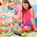 Interactive 360° Rotating Train Toy Featuring Lights and Sounds - Perfect for Children Aged 3 and Up