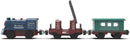 Motorized Battery-Powered Train Set for Wooden Tracks, 3-Piece Toy for Ages 3-4