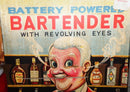 Exclusive Rosko Battery-Powered Bartender with Spinning Eyes - Pristine Condition in Box