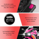 12V Kids Electric Motorcycle Ride-On Toy with Lights & Bluetooth in Pink