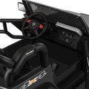 12V Battery-Powered Black Kids Ride-On Truck with Remote Control, MP3, LED Lights, USB, and Cover
