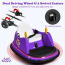 360° Spinning Purple Bumper Car for Kids with Remote Control