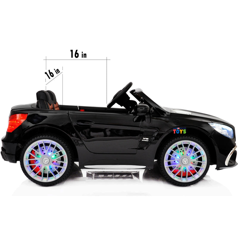 Kids Ride-On Remote Control Car with MP4 Screen LED Wheels Licensed Mercedes-Benz Various Colors