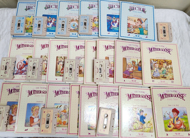 Talking Mother Goose Collection with 12 Cassettes, 22 Books, and Clothing Set