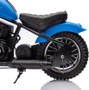 Blue 24V 250W Electric Kids Dirt Bike Motorcycle 14MPH