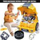 Take-Apart Truck Engine Toy for Kids Aged 3-5, Pretend Play Motor Vehicle