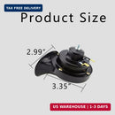Pair of High-Volume Snail Car Horns, 12V 300DB Sturdy Horn Set