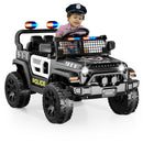 OROFULL 12V Police Ride-On Car with Remote Control and Music for Kids