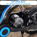 350W 24V Electric Dirt Bike for Kids - 3 Speed Off-Road Ride-On Motorcycle