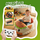 12V Children’s Hamburger Ride-On Car with Remote Control, 360° Spins, Bluetooth, and LED Lights