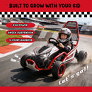 Kids 24V 400W Electric Drift Go Kart with Roll Cage and Rear Suspension