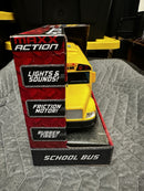 Max Action School Bus Toy with Lights and Sounds