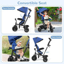 INFANS 6-in-1 Kids Tricycle with Reversible Seat and Adjustable Handle