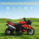Red Electric Battery-Powered Motorcycle Trike for Kids