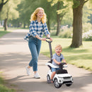 Dual Function Ride-On Push Car, Official Land Rover Discovery, White