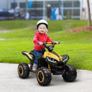 Electric Battery-Powered 4-Wheel ATV Ride-On Toy for Kids - Yellow