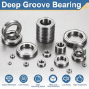 MR148ZZ Deep Groove Ball Bearings with Double Metal Shields, 8mm x 14mm x 4mm, Pack of 20