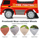 Costzon Red Fire Truck Ride-On Car for Kids Aged 18-36 Months