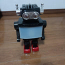 Retro Japanese Robot Toy with Illuminated Chest and Boxed Design