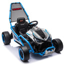 24V 400W Children's Electric Drift Go-Kart with Roll Cage, Safety Harness, and Bluetooth