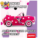 Minnie Mouse 6 Volt Electric Convertible Ride-On Car for Kids Ages 3 and Up