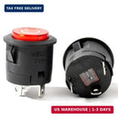 WEELYE 2-Pack Red Circle Push Button Power Start Switch for 6V/12V Bumper Cars