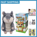 Interactive Laughing Hamster Plush Toy for Kids Ages 3 and Up - Voice Mimicking Fun