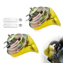 Pair of 300DB High-Volume Waterproof Snail Horns, 12V Universal Kit