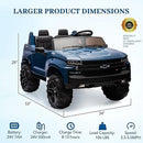 Enjyam 24V Chevrolet Silverado Dual Seat Kids Electric Truck with Remote Control 90W Motors