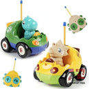 Dino Duo: Yellow and Green Remote Control Dinosaur Vehicles