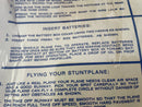 Remco 1965 Electronic Flying Stunt Plane Toy with Box - Untested Battery Operated