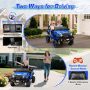 24V Electric 4WD UTV Truck for Kids - 2-Seater Power Ride-On with 4*100W Battery