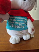 GEMMY SINGING CAT PLUSH TOY "OH CHRISTMAS TREE, YOUR ORNAMENTS ARE NO MORE"