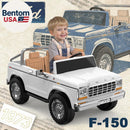 Ford F-150 24V 2-Seater Ride-On Vehicle for Children, White