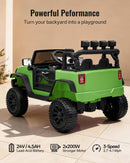 Outfunny 24V Electric Ride-On Car for Kids with Remote Control