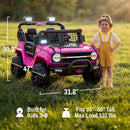 SYNCFUN 24V Dual Seat Electric Ride-On Car for Kids with Remote Control and 3-in-1 Features
