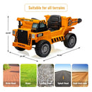 12V Electric Ride-On Dump Truck with Functional Dump Bed for Kids