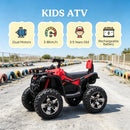 12V Red Children's ATV Ride-On with Music and Headlights