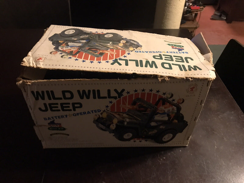 Battery Operated Wild Willy M38 Jeep Toy from the 1980s