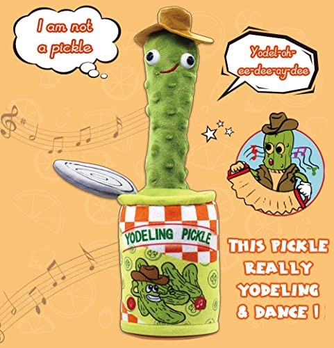 Yodeling Pickle Talking Toy That Repeats and Sings