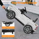 OROFULL 24V Chevrolet Electric Ride-On Car with LED Lights and MP3, White