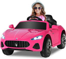 12V Pink Maserati Gran Cabrio Electric Ride-On Car for Kids