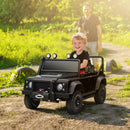 Remote-Controlled Electric Car with Dual Motors, Spring Suspension, and LED Lights