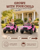 12V Kid's Electric Jeep Wrangler with Remote Control and LED Lights