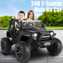 24V Electric Kids Ride-On Jeep with Power Wheels, Remote Control, and Music