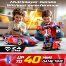 Transforming Spider RC Car Robot, 2.4GHz Remote Control Toy for Kids, Red