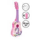 Lexibook Children's Unicorn Guitar with 6 Nylon Strings, 21’’ Long
